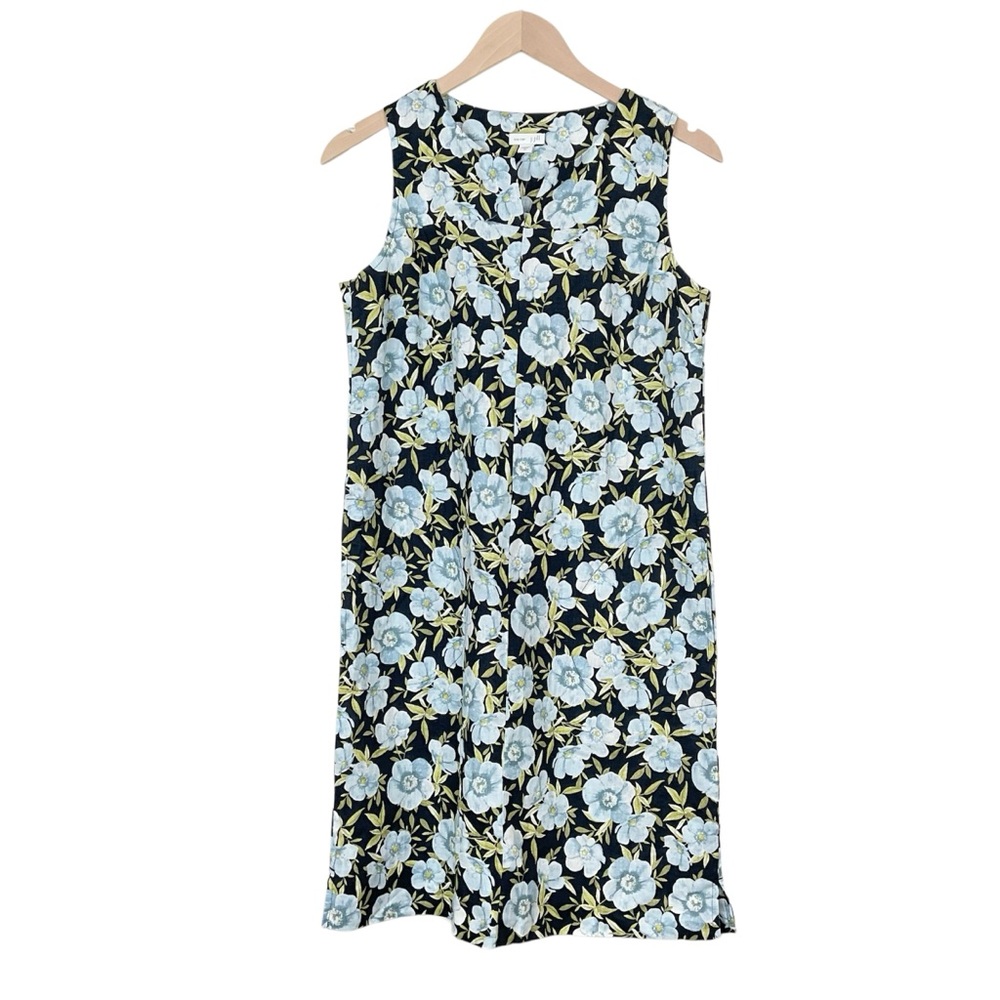 J. Jill Love Linen Floral Dress Size XS